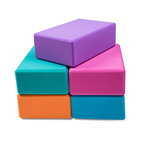 LAPYAPPE High Density Yoga Block Brick Eva Foam Anti-slip Surface for Pilates Yoga Exercises