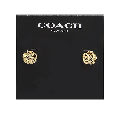 COACH Tea Rose Stud Earrings3