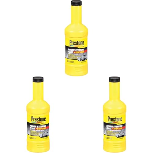 Prestone Power Steering Fluid with Stop Leak bottle
