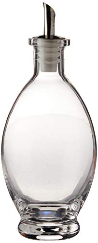 Fox Run 2706 Glass Oval Oil/Vinegar Drizzler, 3.25 x 3.25 x 7.75 inches, Clear