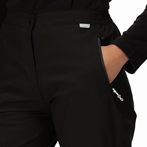 Regatta Damen Regatta Women's Highton Waterproof Overtrousers Überhose, Black,