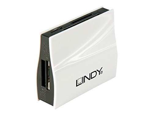 Lindy 43150 Multi-Lector de Tarjetas USB 3.0, Negro