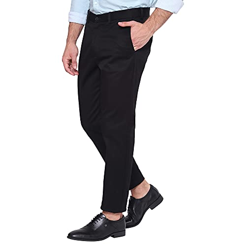 Image of blackberrys Black Coloured Mens Trousers (Size: 40)-EK-Earl # Black