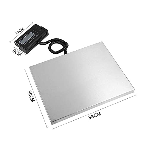 Przenośna waga platformowa, waga pocztowa w skali przemysłowej, precyzyjna waga cyfrowa ze stali nierdzewnej, wodoodporna, 150 kg / 0,05 kg ， 300 kg / 0,1 kg