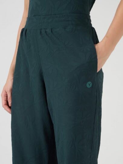 Image of TECHNOSPORT Women Textured Straight Fit Trackpants for Casual Wear, Travel Wear, Gym Wear