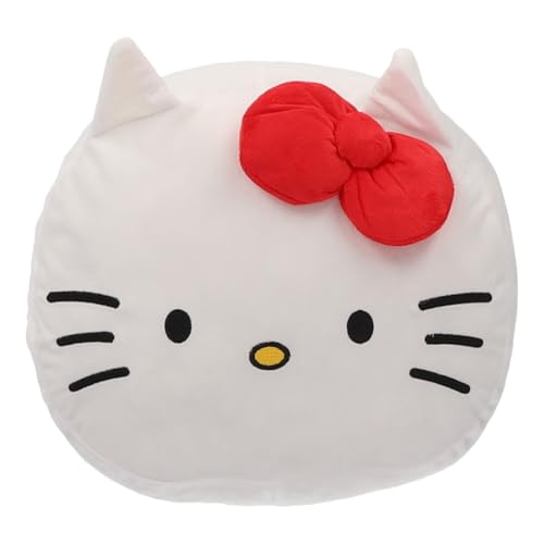 HELLO KITTY - Coussin chauffe-main 3D Hello Kitty nœud 29x45 cm- 200 GSM - 100% Polyester - Rouge