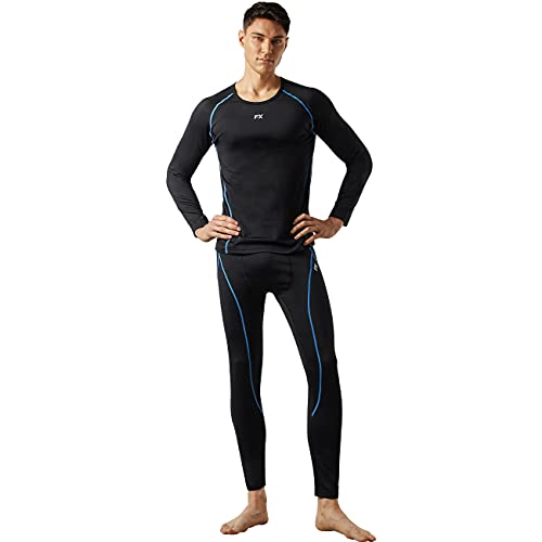 MAXHEAT Mens Thermal Underwear Long Johns Set with Fleece Lined2