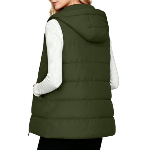 Puffer Vest Women Hooded Lightweight Sleeveless Quilted Jackets Fall Winter - image 7