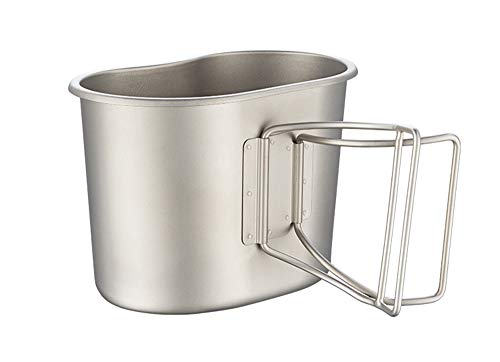 1100 ml + 700 ml Titan Ultraleicht Military Wasserflasche Portable Große Kapazität Camping Wasserkocher Outdoor Geschirr… - Image 5