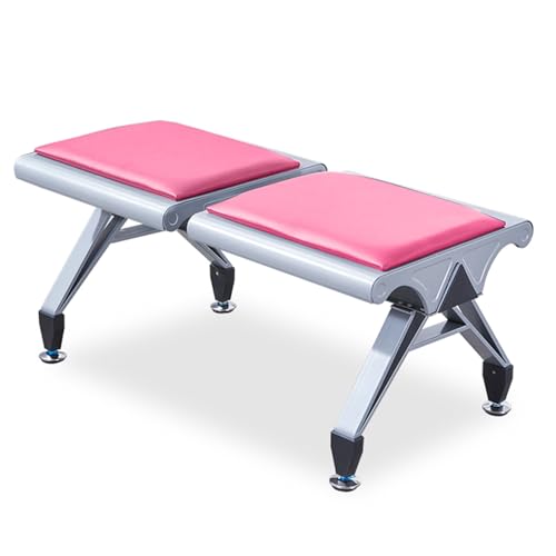 Airport Reception Bench, PU Cushion Waiting Room Chair - Comfortable Office Guest Seating for Lobby, Hospital, Bank, Salon &amp; Conference Room