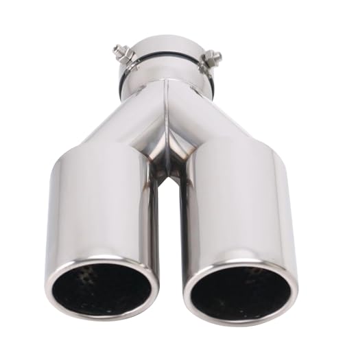 Embouts d'échappement doubles pour remplacer une sortie de pot abîmée 63-70mm