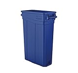 Suncast Commercial TCNH2030BL Narrow Trash Can With Handles, 30.00