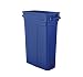 Suncast Commercial TCNH2030BL Narrow Trash Can With Handles, 30.00" Height x 11.08" Width, 23 gal Capacity, Blue