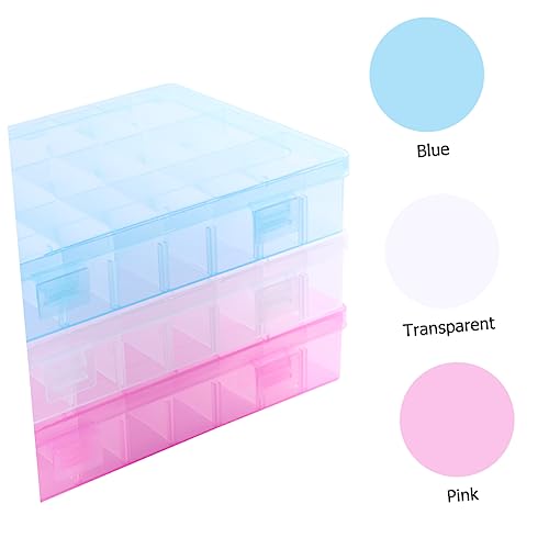 Boîtes de rangement en plastique à compartiments NUOBESTY pour bijoux et perles - 3