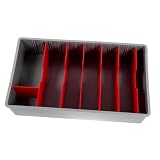 Bandeja de caja registradora: mano de obra, estructura razonable, profesional y práctica, puede brindarle comodidad, bandeja organizadora de efectivo