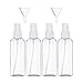 Produktbild JamHooDirect Zerstäuber-Set mit 2 Trichtern und 12 Etiketten, 100 ml, leere Sprühflaschen, Kunststoff, feiner Nebel, nachfüllbar, wiederverwendbar, für Kosmetika, Make-up, 4 Stück