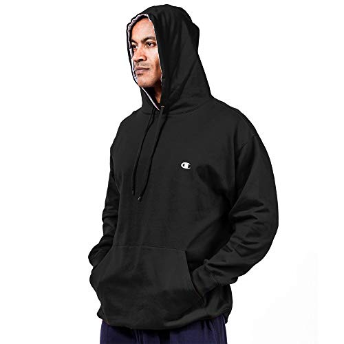 Champion Hoodies For Men, Big And Tall Mens Pullover Fleece Hoodies For Men Black #TOP4