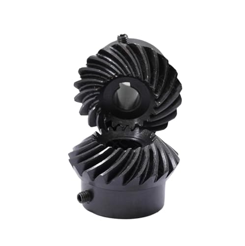 Bevel Gear Pinion Hardware Mechanical 2pcs 1.5M 20T 8mm Helical Bevel Gear Standard Inner Hole Steel Gear(8mm)