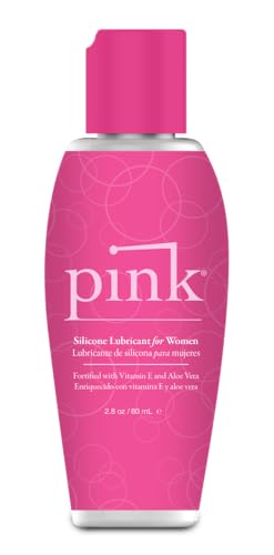 Pink Silicone Lube - Silicone Based Liquid Personal Lubricant for Women - 2.8 oz / 80 ml Bottle