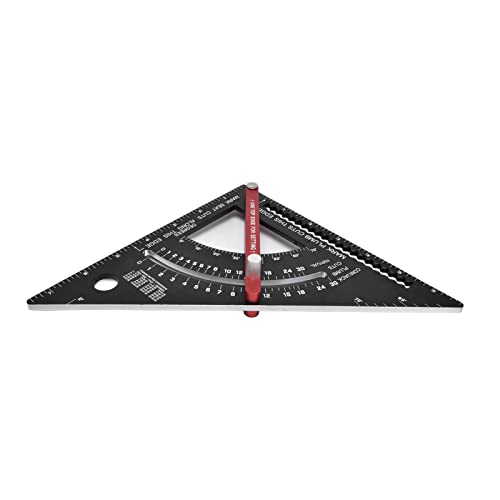 Movable Ruler, Adjustable Angle Accurate Positioning Woodworking Layout Tool with Rotating Handle for Measuring