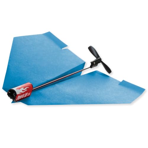 POWERUP 2.0 Paper Airplane Kit Electric Plane Motor Launcher DIY Toy - Blue