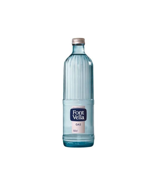 Font Vella Sprudelwasser in Pfandglasflasche, 50 cl, Packung mit 20 Flaschen