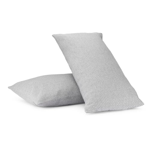 Image of Wakefit Large Size Sleeping Pillow | Height Adjustable | Soft & Fluffy Comfort | Light Grey | 36 x 20 Inch | Set of 2 |Free Extra Fiber for Custom Comfort
