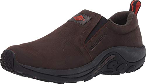 Merrell Men's Jungle Moc Leather Slip Resistant Industrial Shoe, Espresso, 12