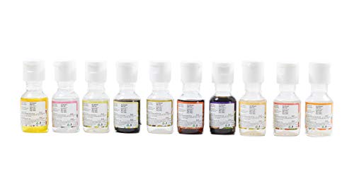 Image of Lezzet Culinary Essence Assorted 20 Ml, Pack of 10 Flavors (Vanilla, Pineapple, Cardamom, Rose, Butterscotch, Strawberry, Saffron, Pista, Mango and Chocolate)