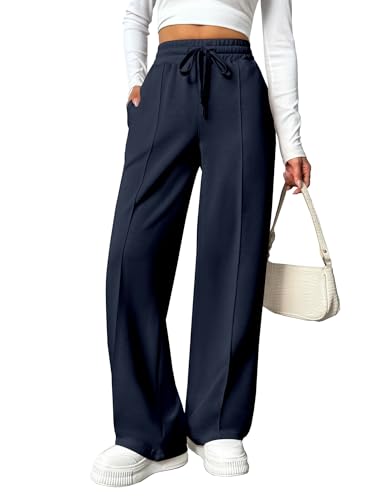 PINSPARK Wide Leg Sweatpants Women High Waisted Baggy Sweat Pants...