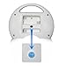 Geuxe New Radio Portable Radio 4-Level Shower Waterproof Radio AM FM Mini Radio Bathroom Radio with Plug-in Card