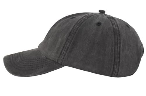 Image of TSSGBL Vintage Cotton Washed Baseball Cap S to XXL Unstructured Low Profile Adjustable Distressed Dad Hat for Men Women