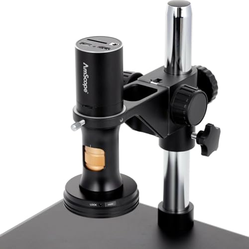 Image of AmScope - 1080p HDMI All-in-One Digital Microscope with Zoom Optics on Table Stand - DM756H2D-TS