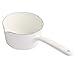 LHQ-HQ 1.3L Stile Giapponese Bianchi Ceramica Latte Pot Cucina Pan Cucina Pentola Casseruola Bassa Baby Food Casseruola con Manico Lungo Compatible with Una Persona