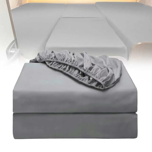 ANEELV 4-teiliges Wohnmobil-Spannbettlaken-Set mit Mittelmatratze – Wohnmobil-Bettlaken-Set für Wohnmobile von Volkswagen California/Mercedes-Benz Marco Polo/FIAT Ducato (hellgrau) ANEELV 4-teiliges Wohnmobil-Spannbettlaken-Set mit Mittelmatratze – Wohnmobil-Bettlaken-Set für Wohnmobile von Volkswagen California/Mercedes-Benz Marco Polo/FIAT Ducato (hellgrau)