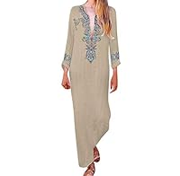 Algopix Similar Product 9 - Kaftan Dresses for Women Boho Loose