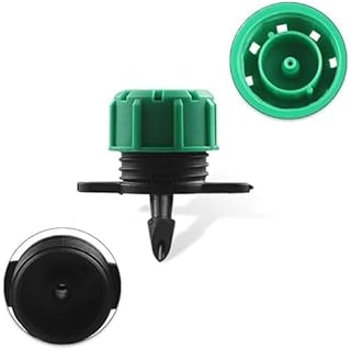 50 Pcs Adjustable Irrigation Sprinklers 0-135L/H 1/4" Micro Drip Irrigation Sprinkler for Irrigation System (Green)