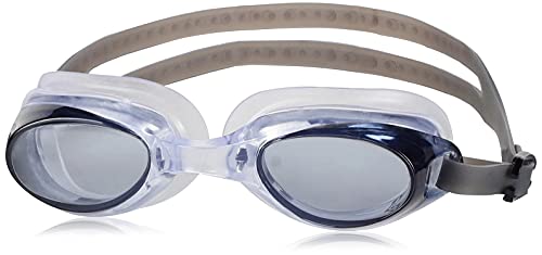 Image of I-SWIM LADIES COSTUME IS-103 NAVY /WHITE DOTS SIZE 2XL WITH GOGGLES SILICONE IS-1600 WITH POUCH BLACK