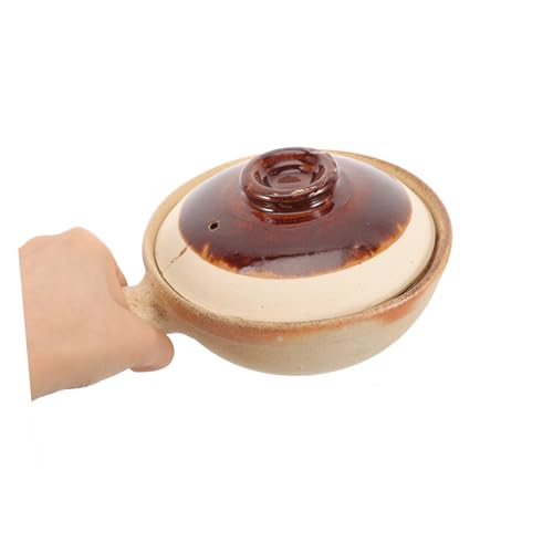 GANAZONO Werkzeug Keramik-Auflauf Kochtopf Küchenutensilien Eintopf Kochtöpfe aus Keramik Töpfergeschirr hitzebeständiger Topf Kasserolle Backform Kochutensilien Mit Deckel Knoblauch – Bild 4