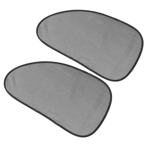 OFFSCH Parasol 1 Par Protección Solar y Aislamiento Térmico de Malla Negra y Bloqueo de Insectos para Ventanas Laterales de Coche para Verano