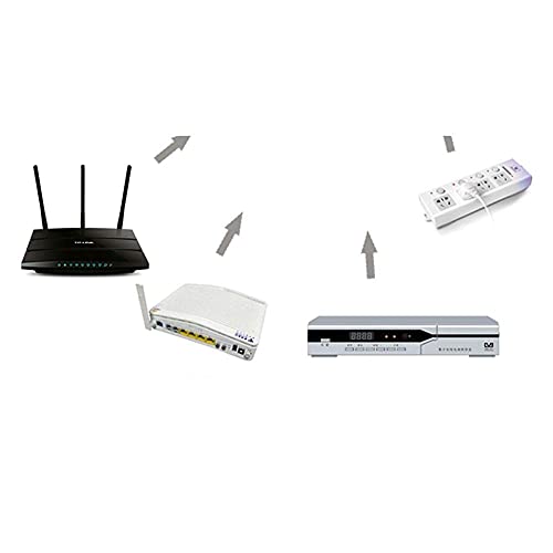 Boîte de rangement WiFi murale MU cache-câble et étagère pour décodeur