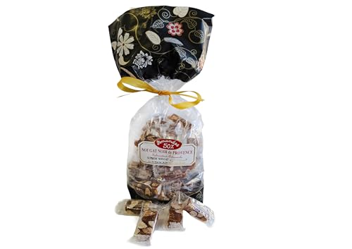 Sachet de Nougat Noir de Provence - 200g ou 400g - Tradition des 13 desserts de Noël
