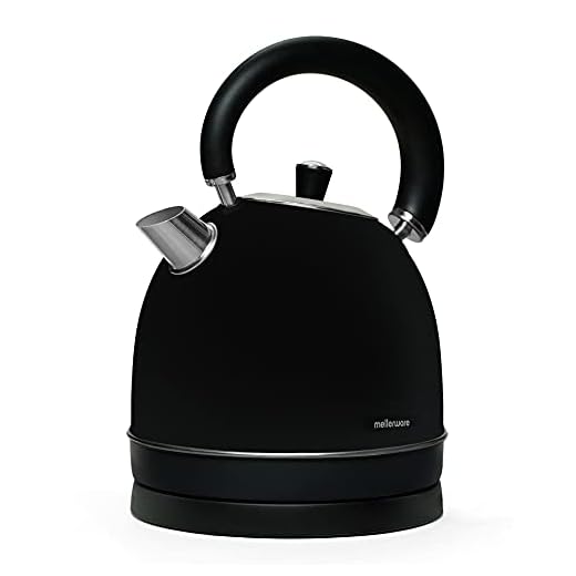 Mellerware - Hervidor Eléctrico Inox Spring! 2200W | Indicador Nivel de Agua | 0-100ºC Calentamiento Rápido <3 min 1.8L | Base 360º | Libre BPA | Kettle Diseño Tetera Elegante | Rojo