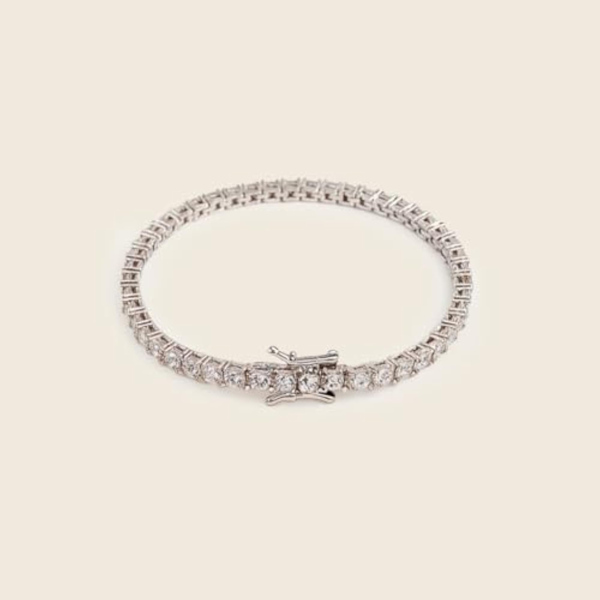 Women's Diamond Elegance Silver Bracelet, Timeless Design