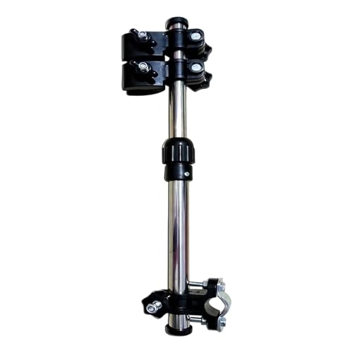 Sdttoab Soporte para paraguas para cochecito, soporte portátil de acero inoxidable de doble capa, accesorio para sombrilla para cochecito, para golf, bicicleta, carrito, playa, camping, vehículos