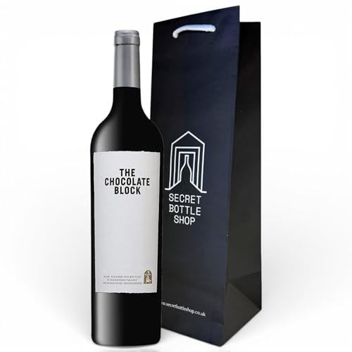 Secret Bottle Shop | The Chocolate Block 75cl In Branded Gift Bag | Red Wine Gift
