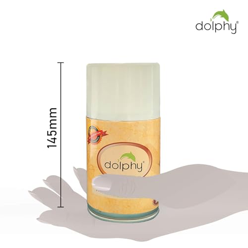 Image of Dolphy Automatic Air Freshener Refill | 3000 Sprays Guaranteed | Automatic Room Freshener, Bathroom Freshener and Room Spray and Refill Fit Dolphy Aerosol Perfume Dispenser - (kesar chandan - 300ml)