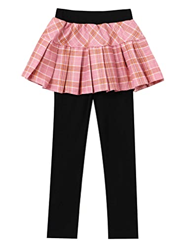 easyforever Toddler Girls Snowflake Print Leggings with Ruffle Tutu Skirt Fleece Lined Warm Thick Pantskirt Pants Tights3