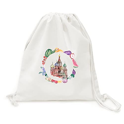 Sac en tissu pliable à sangle Kremlin cadeau original pour les courses