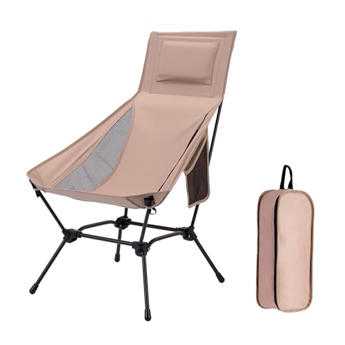 oilpus High Back Folding Camping Chair with Pillow...